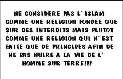 pk l'islam interdit certain truc.....